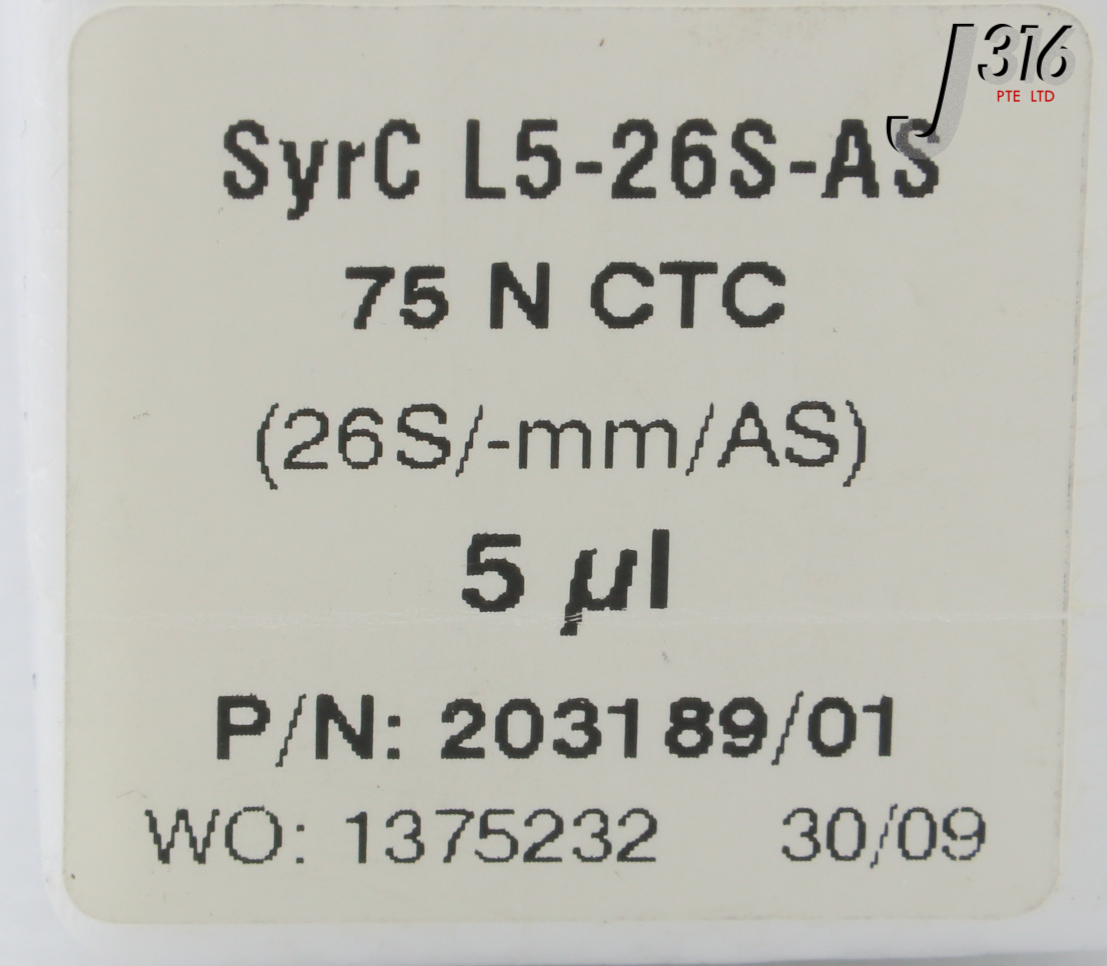 27574 HAMILTON MICROLITER, 75 N CTC, 5uL, 26G (NEW) 203189 | eBay